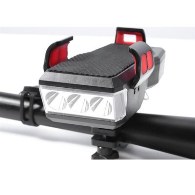 China bicycle LED light with mobile phone holder bicycle lights USB light for bicycle HL-38814 for sale