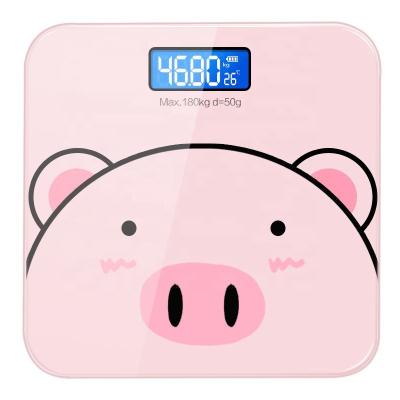 China WITH LID Electronic Bathroom Weighing Body Analyzer Portable Smart Digital Home Scale for sale