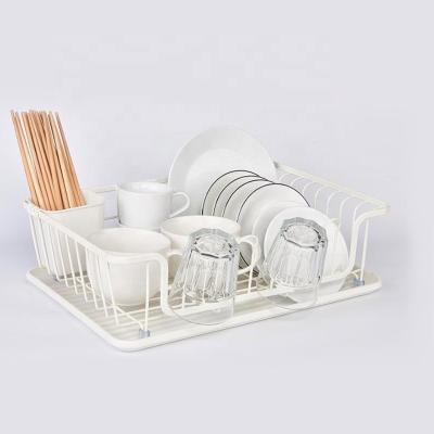 China Sustainable Home Kitchen Storage Racks Drying Stainless Steel Single Dish Rack for sale