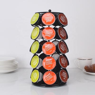 China Sustainable Metal Organizer Granule Storage Drawer Capsule Pod Coffee Holder Cup for sale