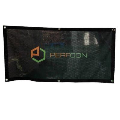 China Waterproof Outdoor Polyester Fence Mesh Banner Custom Printing Flag for sale