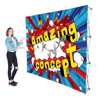 China Convenient To Carry Customize Indoor Outdoor Foldable Pop Tension Fabric Banner Stand for sale