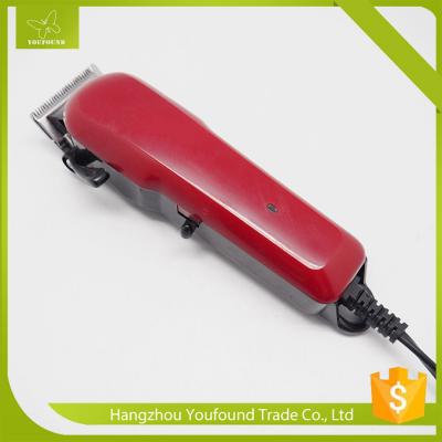 China JW-2020 Red Popular Shap Cuttiing Machinery Cord Magic Clip Hair Clippers for sale