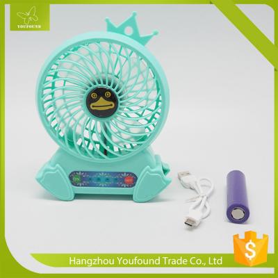 China BS-6660 Colorful Electric Battery Operated Mini Table Fan for sale