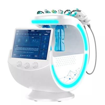 China Pigment Removal Multifunction 7 in 1 Magic Mirror Monitoring Aqua Ice Blue Facial Smart Skin Management System for sale