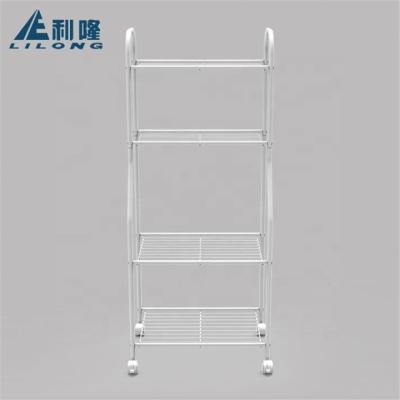 China Sustainable Hot Sale Steel Powder Coating Kitchen Cabinet Storage Trolley 3 Tier for sale