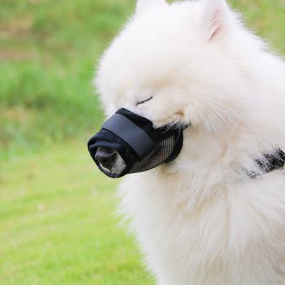 China Eco-friendly soft adjustable breathable pawise padded nylon dog muzzle for dogs dog muzzle safe anti-bite set for sale