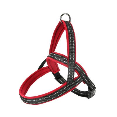 China Reflective Wholesale Dog Leash Dog Leash Triangle Strap Adjustable Nylon Pet Pet Harness for sale