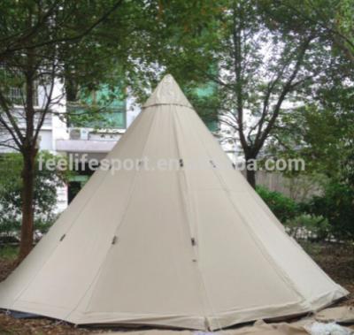 China Waterproof And Rust Resistant Outdoor Cotton Canvas Indian Teepee Tent For Sale for sale