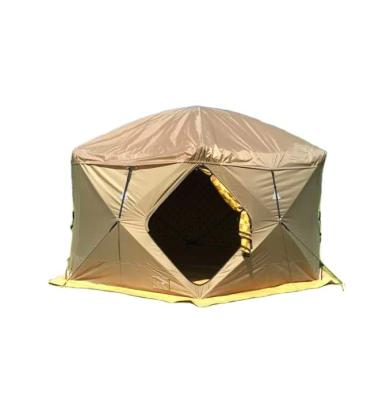 China Extended Type Auto Hub Pop Canvas Quick Open Oxford Winter Ice Cube Fishing Tent for sale