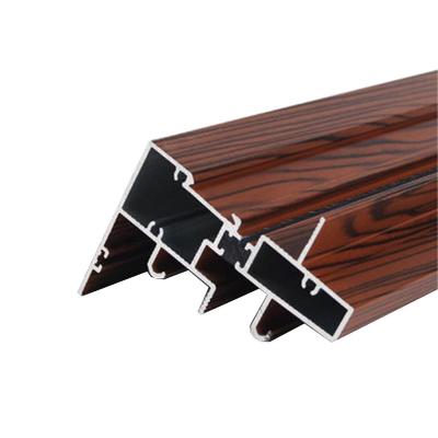 China Door & Window Good Price Wood Grain Color Aluminum Profile To Make Window And Door for sale