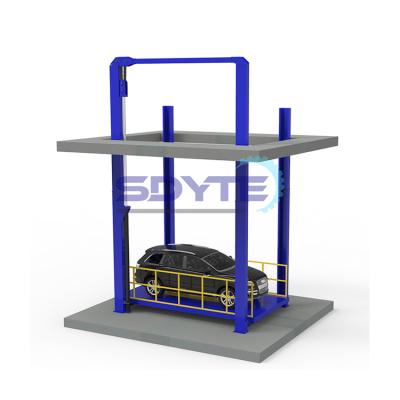 China Ce Approved Heavy Duty Hydraulic Car Parking Lift 4 Post Garage Car Lift Four Post Hydraulic Vertical Car Lift For Sale 3000kg for sale