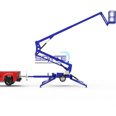 China Hotels 10-20M Towable Diesel Engine Trailer Spider Boom Lift For Sale Trailer Boom Lift for sale