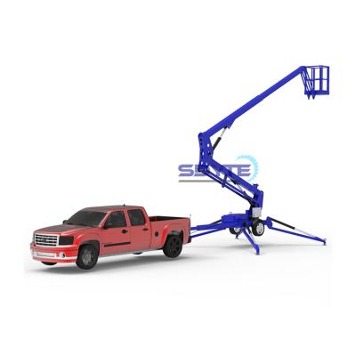 China Hot Sale 10m 12M 14M 16M 18M Trailer Mounted Spider Hotels Man Aerial Boom Lift Towable Aerial Boom Lift for sale