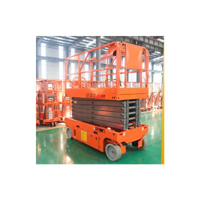 China Construction Material Shops 2021 New Factory Price Good Quality Self Propelled Scissor Lift 10m Aerial Work Platform for Construction Aerial Work Platform for sale