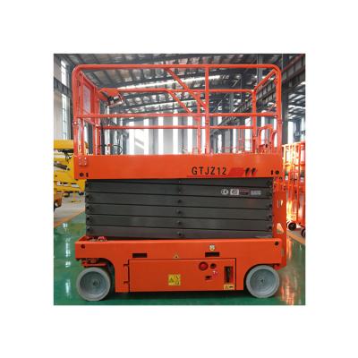 China Building Material Shops New Design 4-12M Ce And Iso Certificate Mini Portable Indoor Outdoor Electric Self Propelled Scissor Lift for sale