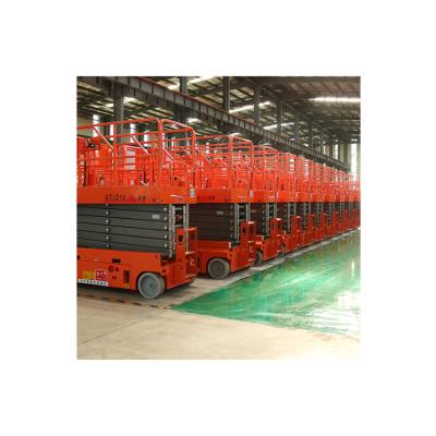 China Building Material Shops Self-Propelled Scissor Lift 10m Self-Propelled Hydraulic Scissor Lift CE Approved for sale