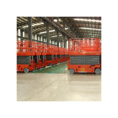 China Building Material Shops Self Propelled Scissor Man Lift Professional Electric Scissor Lift Supplier for sale