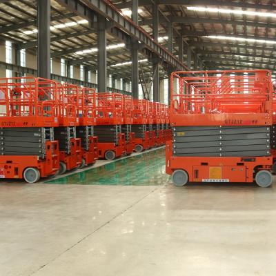 China Building Material Shops Self Propelled Scissor Man Lift Factory Directly Supply Self Propelled Aerial Work Platform for sale