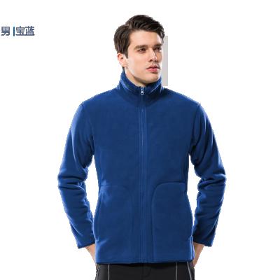 China Custom Logo Fleece Anti-wrinkle Fleece Jacket Mens Long Sleeve Eco-Friendly Unisex Micro Fleece Jackets for sale