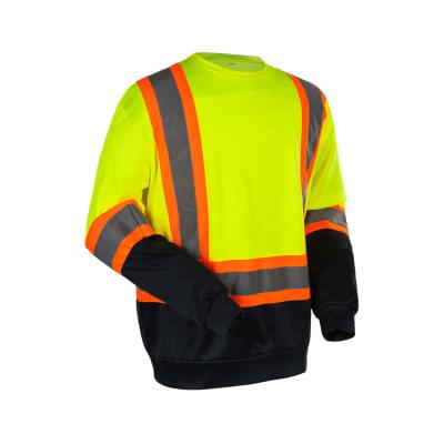 China Wholesale Custom Knitwear Sweater High Quality Windproof Work Protection Safety Reflective Knitwear for sale