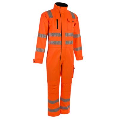 China Custom Reusable Water Repellent Coverall Working Workwear Uniform High Visibility Protective Coverall for sale