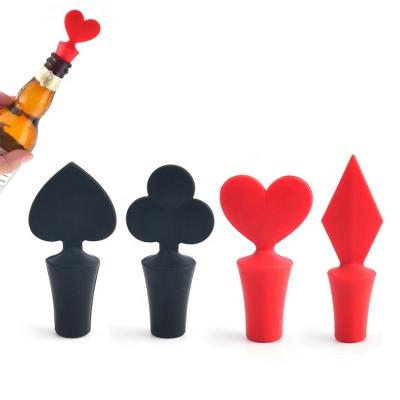 China Sustainable Bar Accessories Customized Logo Chemical Resistant Diameter 24 Mm Silicone Wine Bottle Stoppers for sale