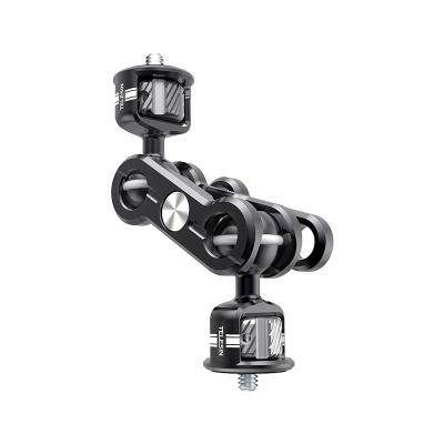 China 360 Rotary and Foldable Telesin 360 Degree Rotation Dual Magic Ballhead Camera Arm with 1/4