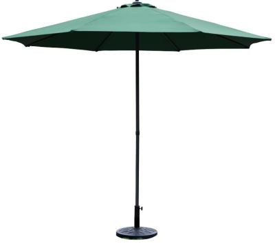 China Modern Outdoor Market Umbrella With Crank Tilt Handle Warehouse Stock Garden Parasol Beach Metal Frame Customized Logo Furniture for sale