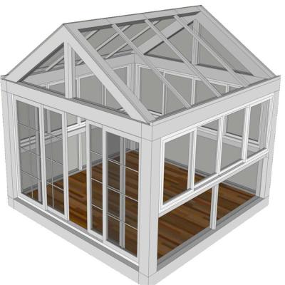 China Low Price Contemporary Outdoor Aluminum Metal Frame Polycarbonate Small Aluminum Greenhouse for sale