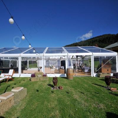 China Outdoor Clear Glass Greenhouse Wedding Party Water Proof Luxury Glass Wall Tent for sale