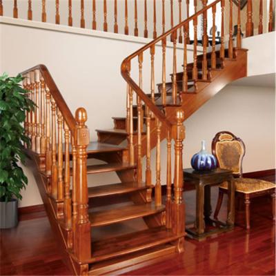 China Best Price Modern Decorative Design Solid Acacia Wood Indoor Floating Stairs for sale