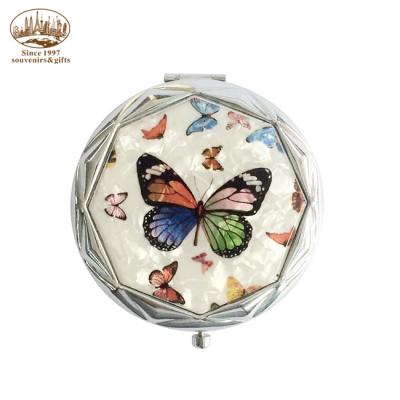 China Chinese Fashion Supplier Wholesales Custom Patterned Circular Cosmetic Mirror for sale