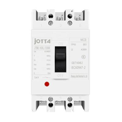 China JOTTA MCCB 3P 63A 50Hz Molded Case Circuit Breaker 25KA for sale