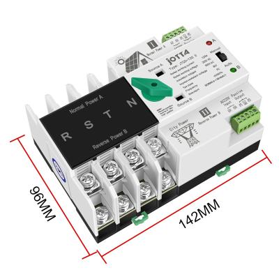 China JOTTA Solar PV System JOTTA ATS Din Rail Single Phase ATS Dual Power Automatic Transfer Switch for PV Solar System 4P 125A for sale