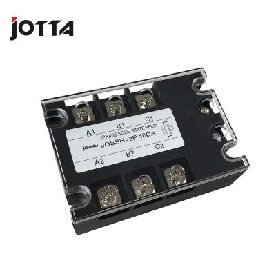 China Jotta DC Control AC SSR 40DA Three Phase Sealed Solid State Relay 480VAC 3-32VDC for sale