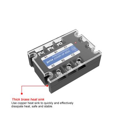 China JOTTA 3P SSR-40DA DC Control AC 40A Three Phase Sealed Solid State Relay for sale