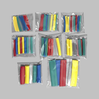 China PE 3:1 Heat Shrink Tube With Glue Inside 90 PCS 8 Size 1.6/2.4/3.2/4.8/6.4/7.9/9.5/12.7mm Wrap Cable Kit for sale