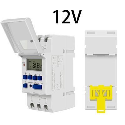 China Weekly Programmable Timer Switch 15A 12V Digital LCD Time Relay for sale