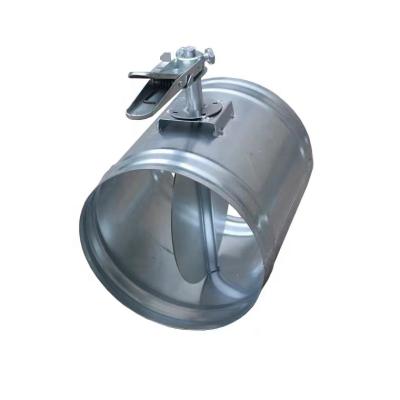 China Traditional HVAC System Galvanized Steel Round Duct Damper Volume Control Damper for sale