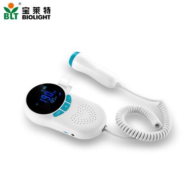 China Metal Home Ultrasound Doppler Baby Heartbeat Fetal Monitor for sale