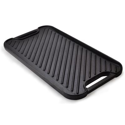 China China Supplier Sustainable Service Cast Iron Grill Pan/Griddle Pan/Preseasoned Cast Iron Barbecue Grill for sale