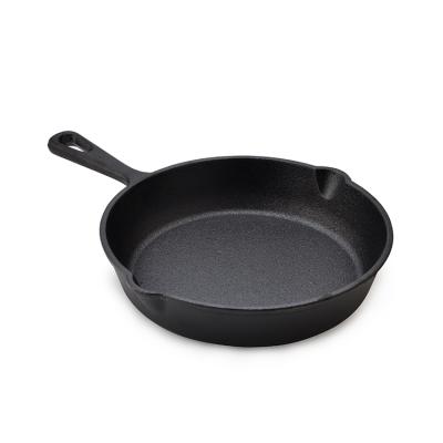 China Viable Cookware Frying Pan Set Round Cast Iron Skillet for sale