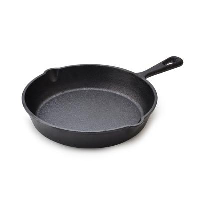 China Factory Price Sustainable Pre-Seasoned Cast Iron Skillet, Cast Iron Fry Pan for sale