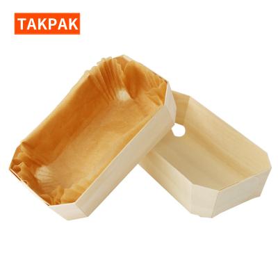 China Sustainable Biodegradable Eco-Friendly Wood Baking Pan Bread Baking Tray for sale