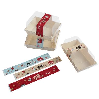 China Biodegradable Customizable Customizable Sushi Cake Size Wooden Box for sale