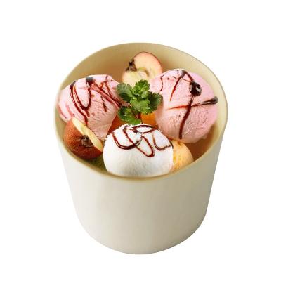 China Eco - Friendly Disposable Yogurt Cups Compostable Wooden Cup Drinking Items for sale