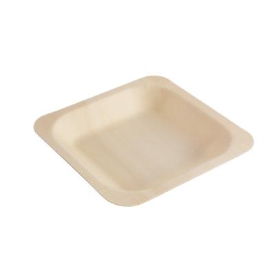 China Disposable Disposable Party Dish Eco-Friendly Wooden Tableware Food Hold Party Wooden Dish for sale