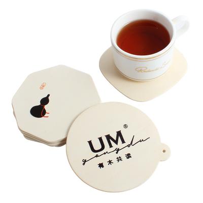 China Eco Table Place Mat Decor Sustainable Wood Cup Mat Best Quality Custom Wood Coaster for sale