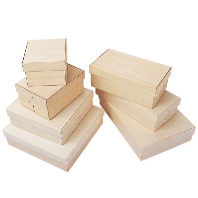 China Factory Wholesale Biodegradable Wooden Wooden Muffin Box Cake Storage Packaging Container for sale